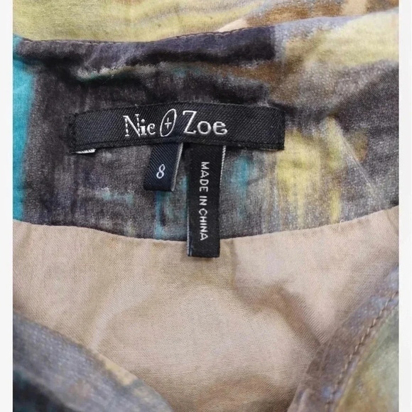 Nic + Zoe Silk Blend Sleeveless Mini A Line Dress Size 8 - Picture 8 of 10